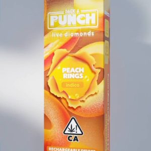 Pack a Punch Peach Rings Disposable